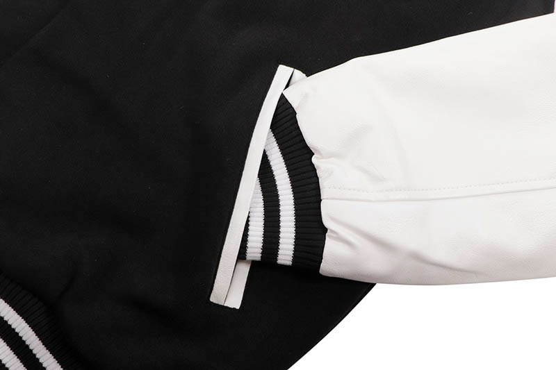 JH Design LOS ANGELES DODGERS 2024 WORLD SERIES CHAMPIONS POLY-TWILL FULL-SNAP JACKET (DOD753WSA4:BLACK/WHITE)