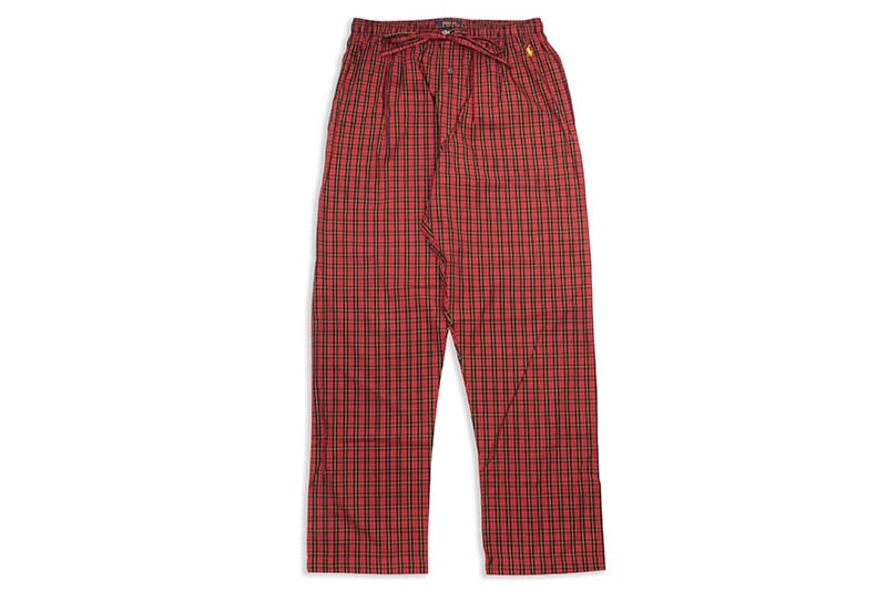 POLO RALPH LAUREN FLANNEL PAJAMA PANTS (P501HR-AWLG:RED PLAID)