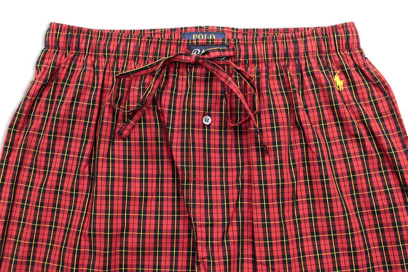 POLO RALPH LAUREN FLANNEL PAJAMA PANTS (P501HR-AWLG:RED PLAID)