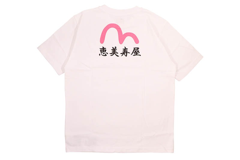 EVISU SEAGULL AND "EBISU" PRINT RELAX FIT T-SHIRT (2EAEJM5TS6112RXCT:WHITE)