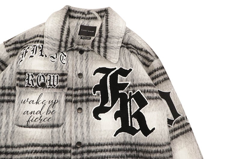 FIRST ROW WAKE UP AND BE FIERCE SHACKET (FRJ2099:BLACK)