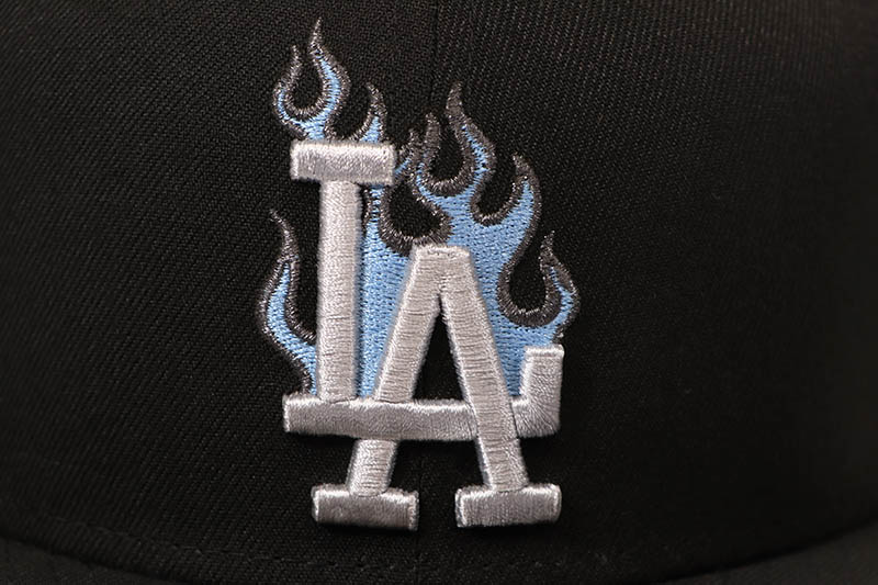 NEW ERA LOS ANGELES DODGERS FLAME LOGO 9FIFTY SNAPBACK CAP (2025 TOKYO SERIES SIDE PATCH/GREY UNDER VISOR/BLACK)