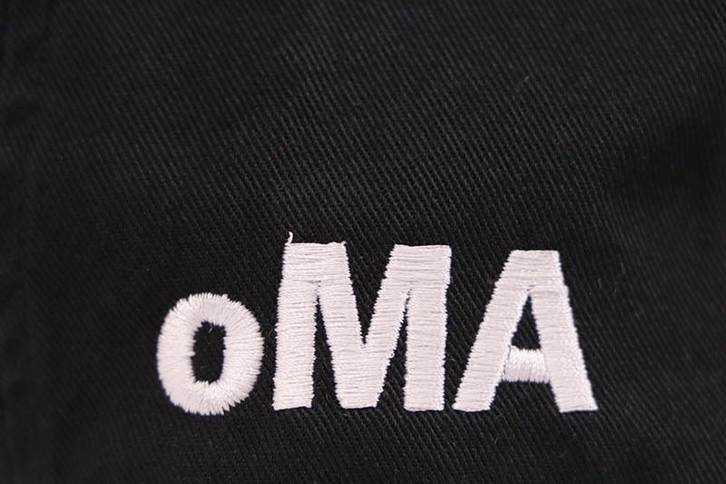 oMA STUDIOS NY KANJI JAPAN DISTRESSED HAT (BLACK/WHITE)