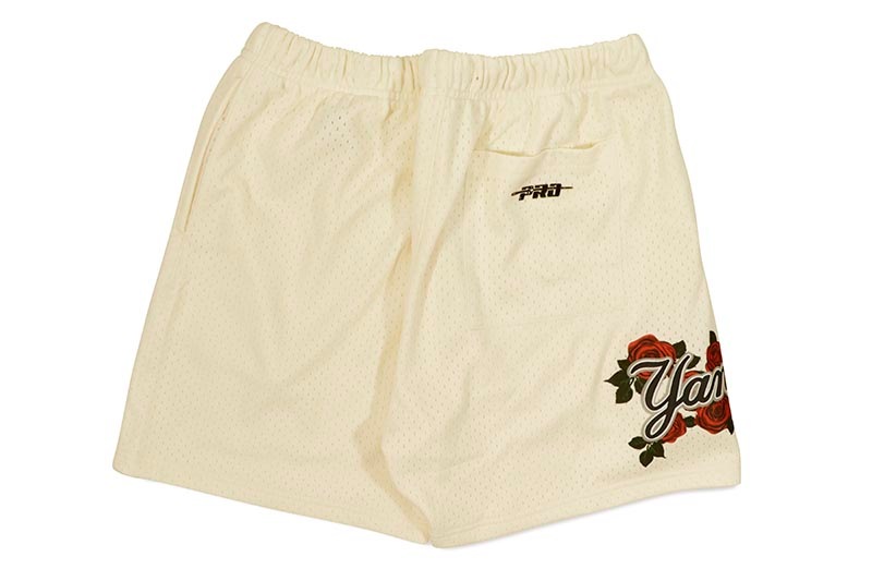 PRO STANDARD NEW YORK YANKEES ROSE MESH SHORT (LNY335371-EGG:EGGSHELL)