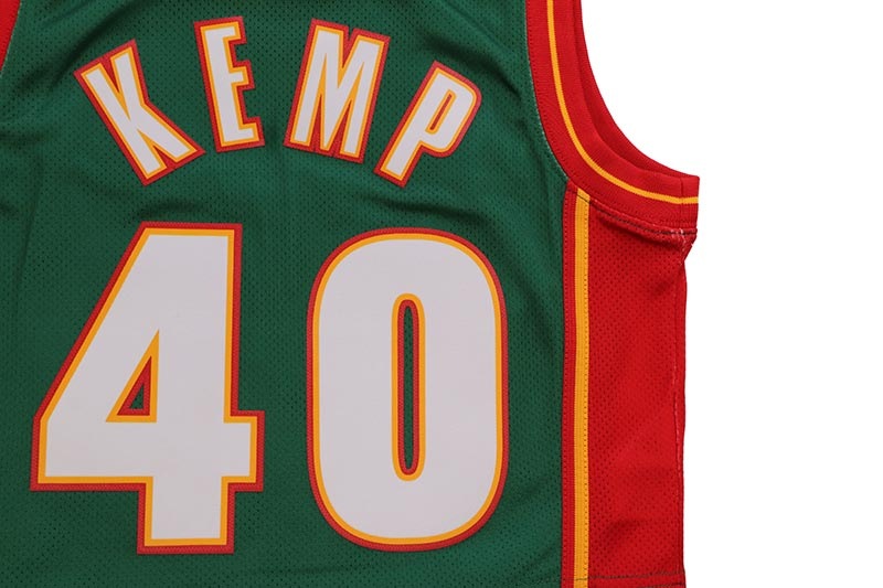 MITCHELL & NESS WOMEN'S CROPPED TANK TOP (SEATTLE SUPERSONICS/SHAWN KEMP/#40/1995:GREEN) TNMP4841-SSU95SKE