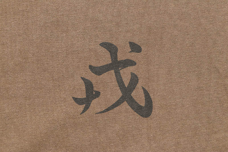 EVISU SEAGULL AND "EBISU" PRINT RELAX FIT T-SHIRT (2EAEJM5TS6112RXCT:BEIGE)