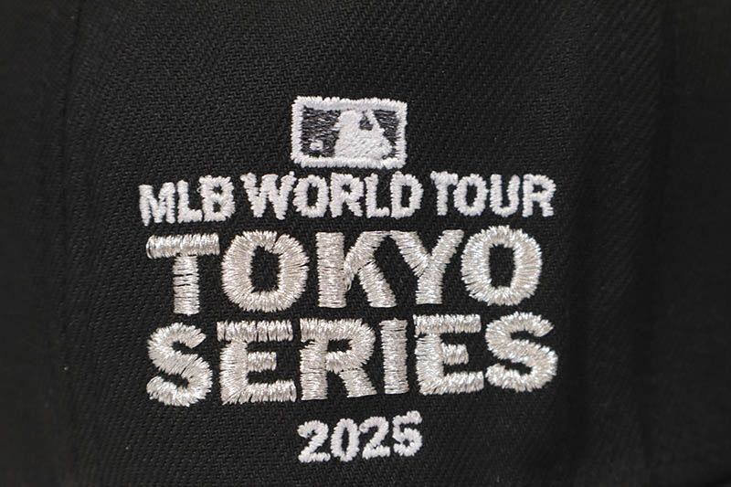 NEW ERA LOS ANGELES DODGERS 9FIFTY SNAPBACK CAP (TOKYO SERIES 2025 SIDE PATCH/GREY UNDER VISOR/BLACK)