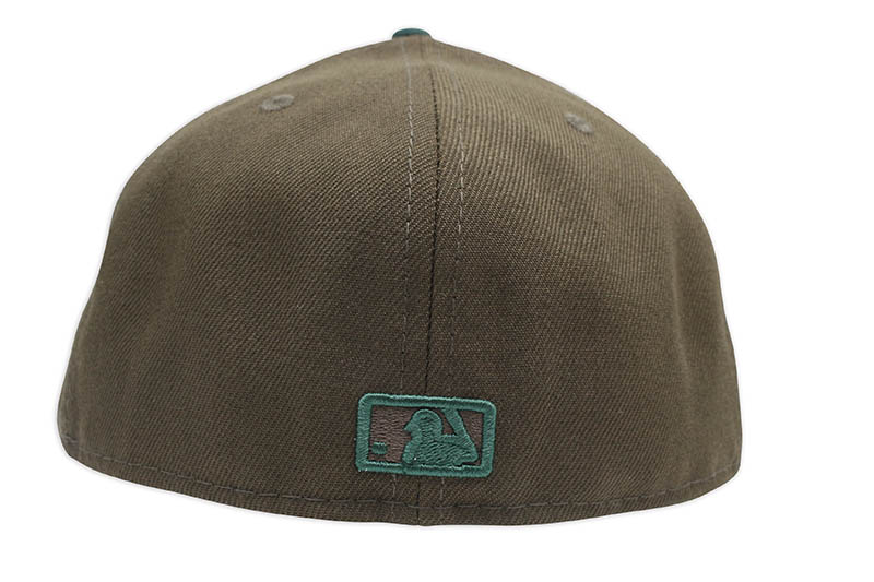 NEW ERA DETROIT TIGERS 59FIFTY FITTED CAP (GREY UNDER VISOR/WALNUT&DARK GREEN)
