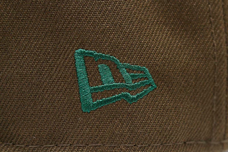 NEW ERA DETROIT TIGERS 59FIFTY FITTED CAP (GREY UNDER VISOR/WALNUT&DARK GREEN)