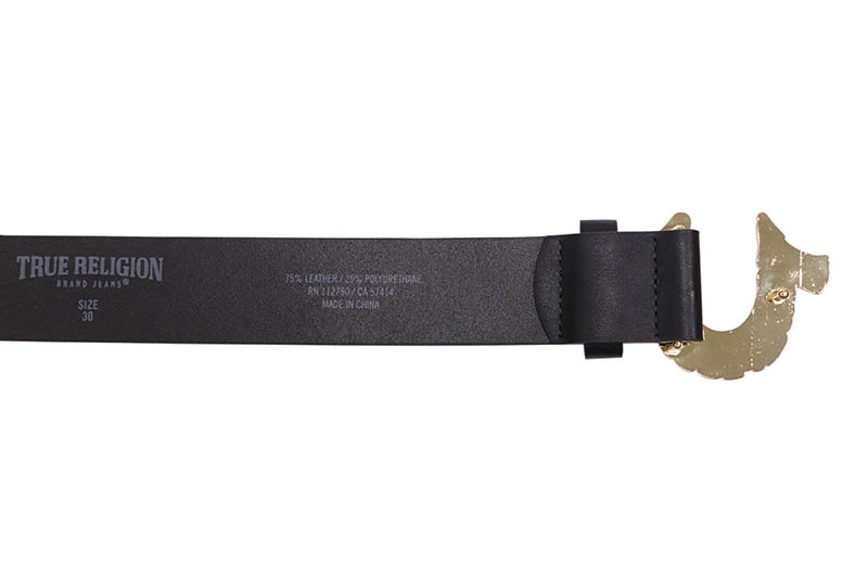 TRUE RELIGION HORSESHOE BUCKLE BELT (TR2840:BLACK GOLD) | Brand