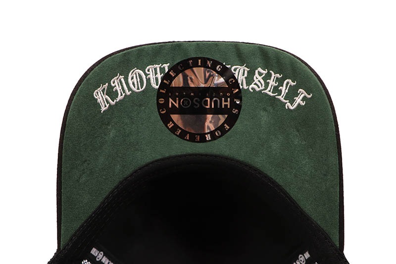 HUDSON OUTERWEAR DIAMOND 777 SUEDE TRUCKER HAT (CD0534:HUNTER