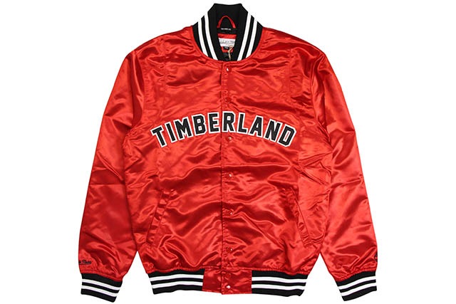 MITCHELL & NESS x TIMBERLAND SATIN TRACK JACKET (RED) | Brand,M-R 