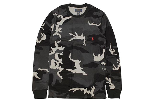 POLO RALPH LAUREN WAFFLE-KNIT THERMAL SHIRT (PW17HF-K10:CITY CAMO)
