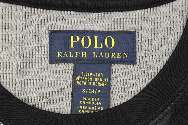 POLO RALPH LAUREN WAFFLE-KNIT THERMAL SHIRT (PW17HF-K10:CITY CAMO)