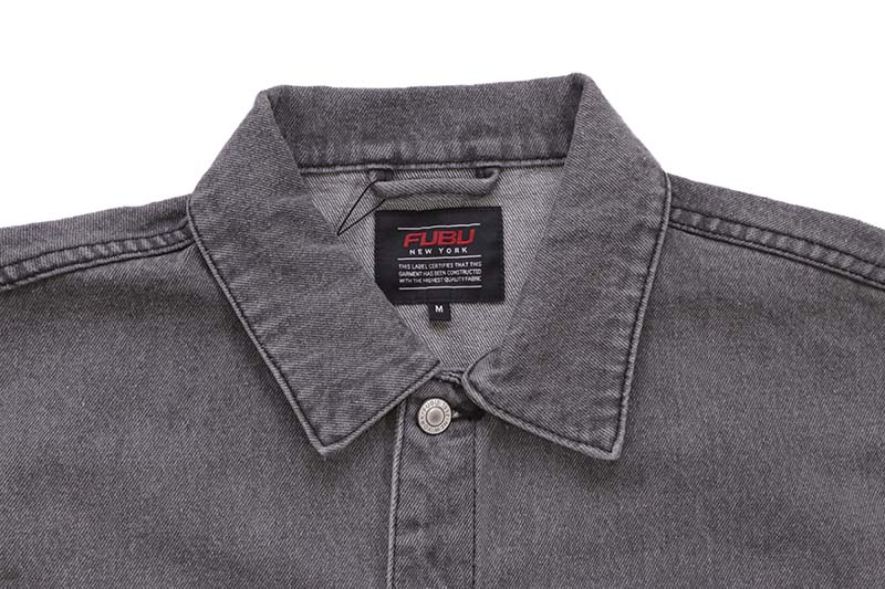 FUBU DENIM JACKET (FAM-42307:CHARCOAL)