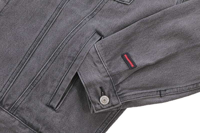 FUBU DENIM JACKET (FAM-42307:CHARCOAL)