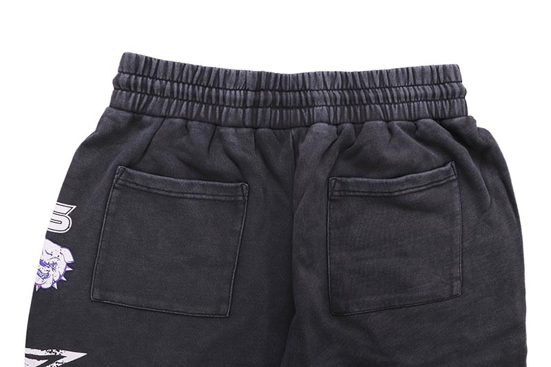 COOKIES STAR POWER FLEECE SHORT WITH VINTAGE GARMENT WASH (BLACK) CM252BKS10