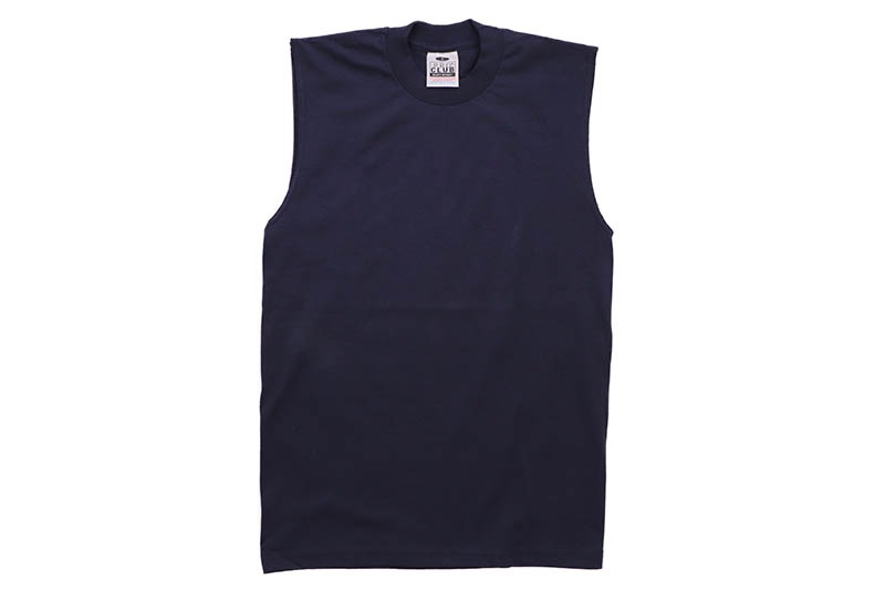 PRO CLUB HEAVYWEIGHT SLEEVELESS MUSCLE T-SHIRT (NAVY) 113