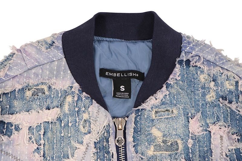 EMBELLISH MARSHALL JACKET (EMBHOL124-018:BLUE)