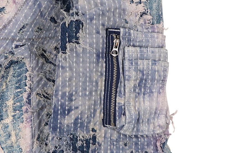 EMBELLISH MARSHALL JACKET (EMBHOL124-018:BLUE)