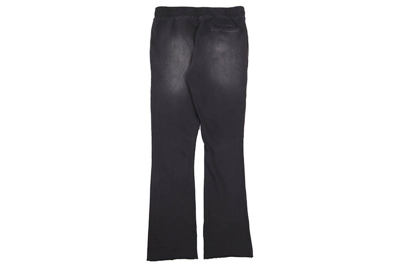 FIRST ROW WASHED RHINESTONE SWEAT PANTS (FRB2208:BLACK)