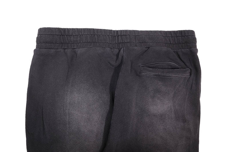 FIRST ROW WASHED RHINESTONE SWEAT PANTS (FRB2208:BLACK)