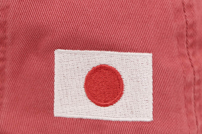 oMA STUDIOS NY KANJI JAPAN DISTRESSED HAT (RED)