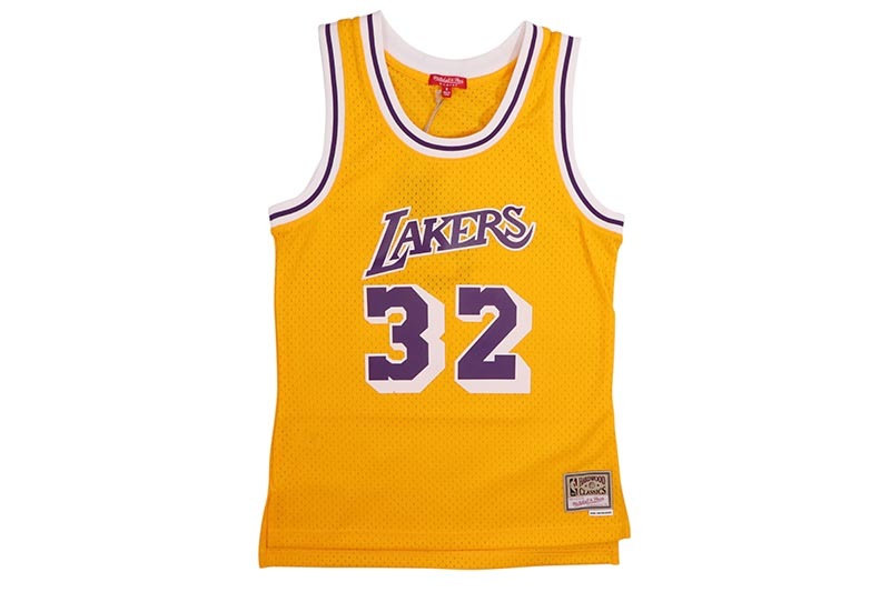 MITCHELL & NESS WOMEN'S SWINGMAN JERSEY (LOS ANGELES LAKERS/MAGIC JOHNSON/#32/1984:YELLOW) NNBJEL18120-LAL84EJH
