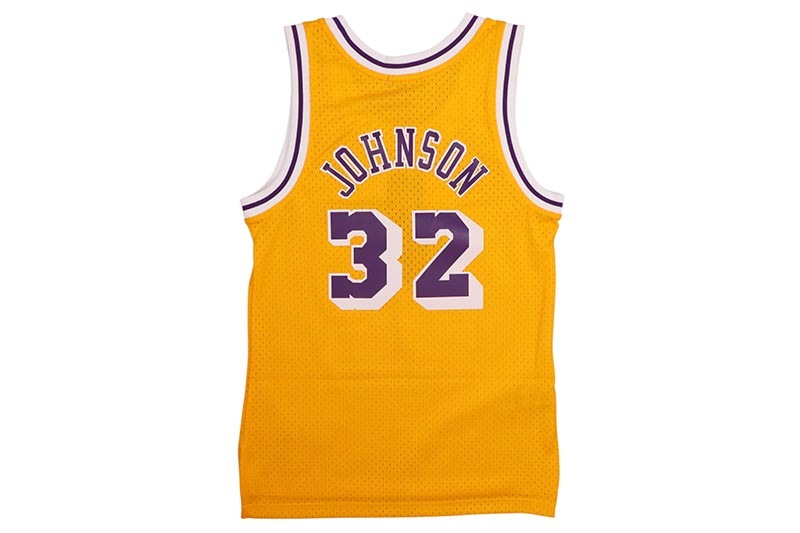 MITCHELL & NESS WOMEN'S SWINGMAN JERSEY (LOS ANGELES LAKERS/MAGIC JOHNSON/#32/1984:YELLOW) NNBJEL18120-LAL84EJH