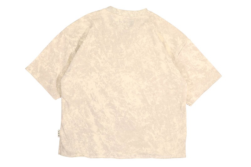 BKYS FALLEN SOLDIER WITH RHINESTONES CROPPED TOP TEE (T1331:WASHED OFF WHITE)