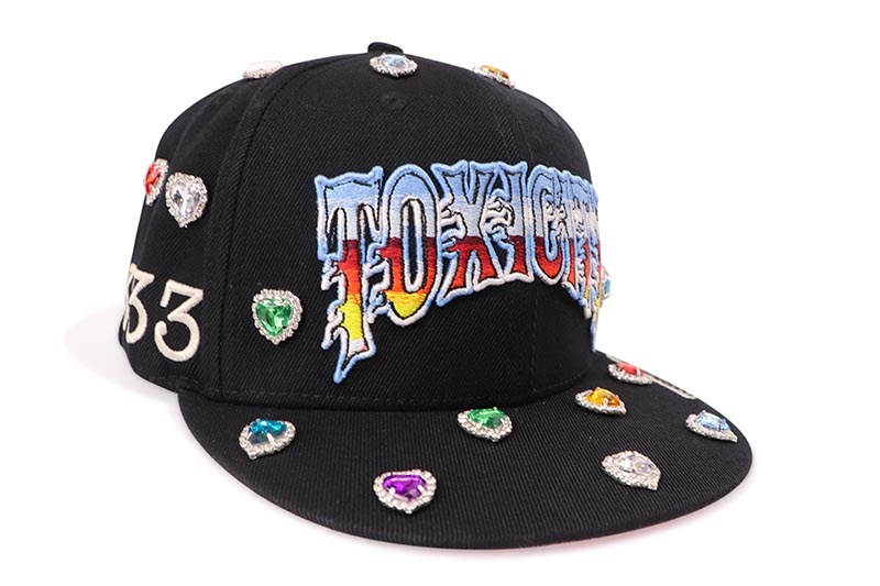 TOXICITY X DSMSD BY MOUR CAP TOXICITY 333 SNAPBACK HAT (BLACK)
