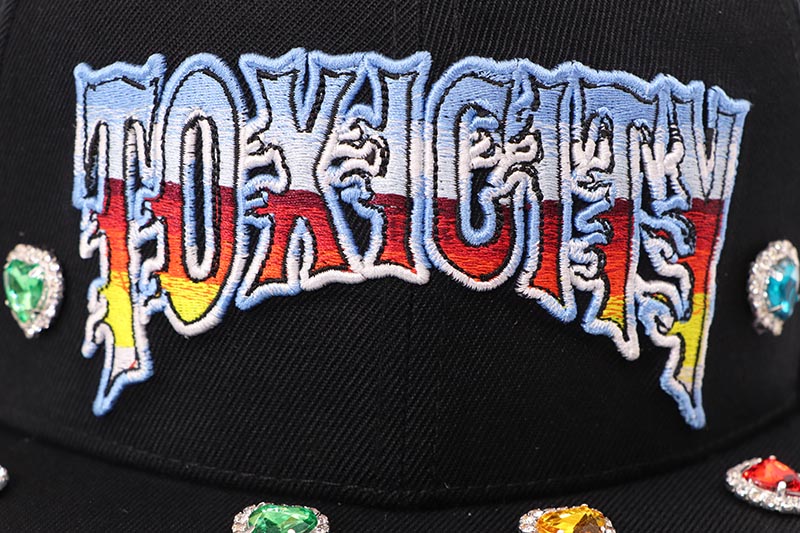 TOXICITY X DSMSD BY MOUR CAP TOXICITY 333 SNAPBACK HAT (BLACK