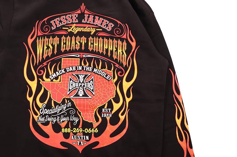 WEST COAST CHOPPERS NOT DOING IT YOUR WAY HOODY (WCCHD244ZW:BLACK