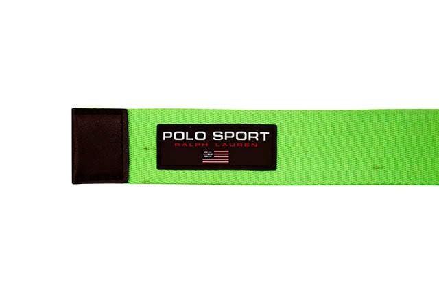 POLO SPORT D-RING BELT (405793767002:NEON LIME)