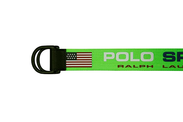 POLO SPORT D-RING BELT (405793767002:NEON LIME)