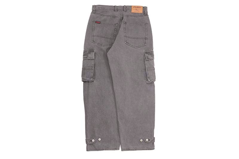 FUBU DENIM CARGO PANTS (FAM-42505:CHARCOAL)