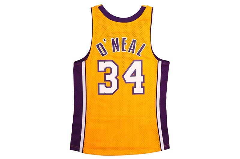 MITCHELL & NESS WOMEN'S SWINGMAN JERSEY (LOS ANGELES LAKERS/SHAQUILLE O'NEAL/#34/1999:GOLD) NNBJEL18120-LAL99SON