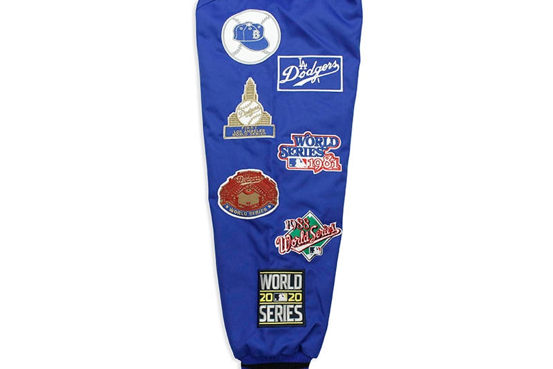 JH Design LOS ANGELES DODGERS 2020 WORLD SERIES CHAMPIONS POLY-TWILL JACKET (DODP03WS20:ROYAL)