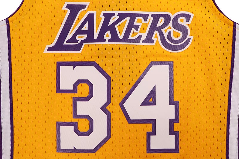 MITCHELL & NESS WOMEN'S SWINGMAN JERSEY (LOS ANGELES LAKERS/SHAQUILLE O'NEAL/#34/1999:GOLD) NNBJEL18120-LAL99SON