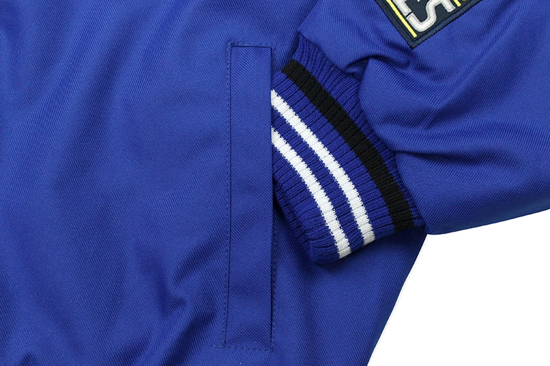 JH Design LOS ANGELES DODGERS 2020 WORLD SERIES CHAMPIONS POLY-TWILL JACKET (DODP03WS20:ROYAL)