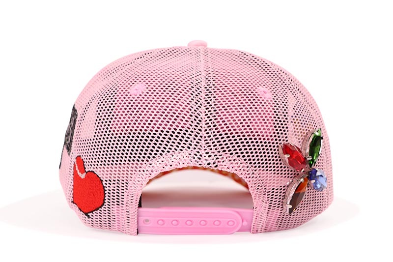 TOXICITY X DSMSD BY MOUR CAP TROUBLE IN PARADISE TRUCKER HAT (PINK)