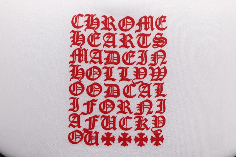 CHROME HEARTS KING TACO CH EYE CHART TRUCKER CAP (BLACK