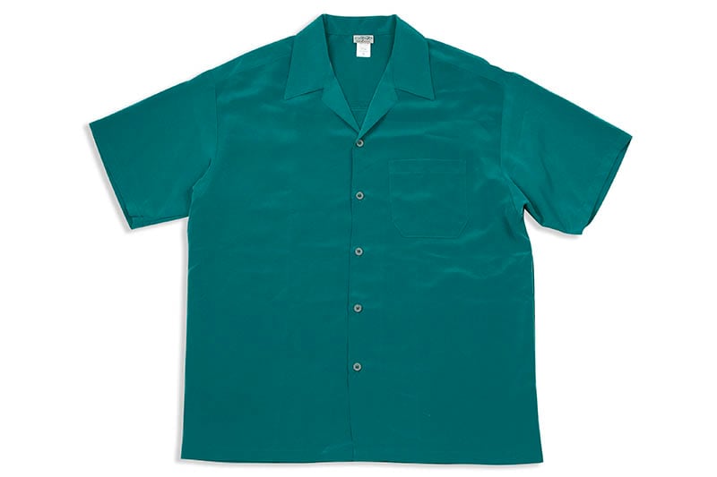 CALTOP SOLID BUTTON UPS DRESS CAMP SHIRT (#3003:SAGE BLUE)