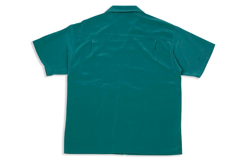 CALTOP SOLID BUTTON UPS DRESS CAMP SHIRT (#3003:SAGE BLUE)