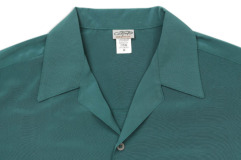 CALTOP SOLID BUTTON UPS DRESS CAMP SHIRT (#3003:SAGE BLUE)