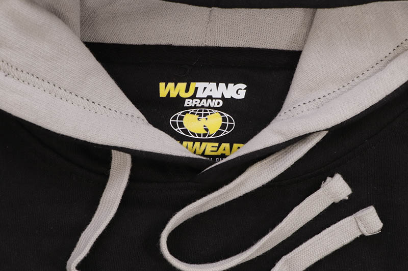 WU-TANG CLAN WU GLOBE HOODIE (BLACK/GREY)