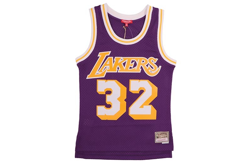 MITCHELL & NESS WOMEN'S SWINGMAN JERSEY (LOS ANGELES LAKERS/MAGIC JOHNSON/#32/1984:PURPLE) NNBJEL18120-LAL84EJH