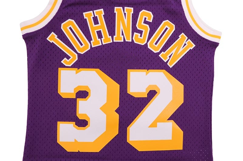 MITCHELL & NESS WOMEN'S SWINGMAN JERSEY (LOS ANGELES LAKERS/MAGIC JOHNSON/#32/1984:PURPLE) NNBJEL18120-LAL84EJH