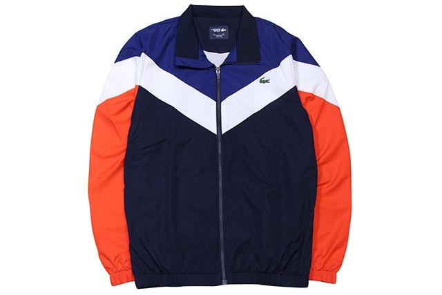 90s LACOSTE パデットブルゾン　M ダークブラウン セール】 パデッドショートコート （ノーカラージャケット