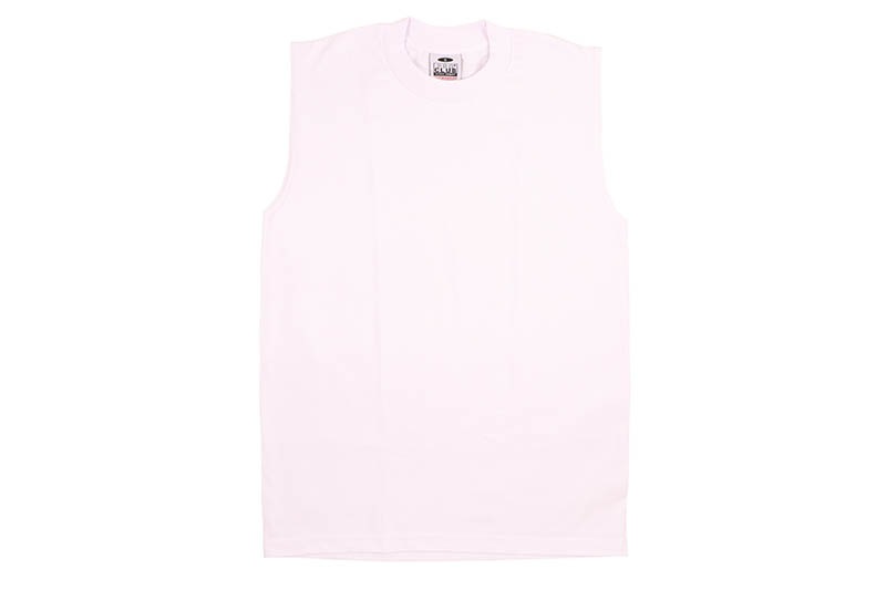 PRO CLUB HEAVYWEIGHT SLEEVELESS MUSCLE T-SHIRT (WHITE) 113